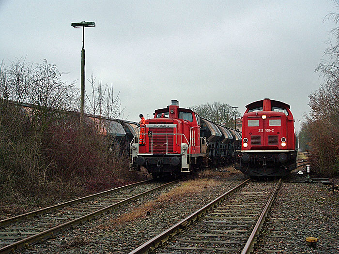 Rangierarbeiten Feuchtwangen 21.01.2014