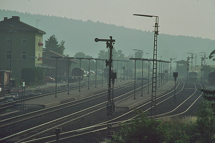 Blick vom Stw auf die Gleisanlagen 1982