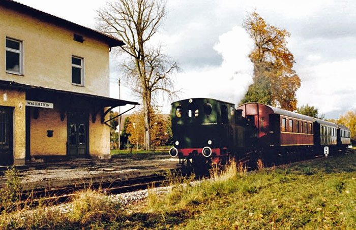 Wallerstein 1988 Museumsdampfzug des BEM