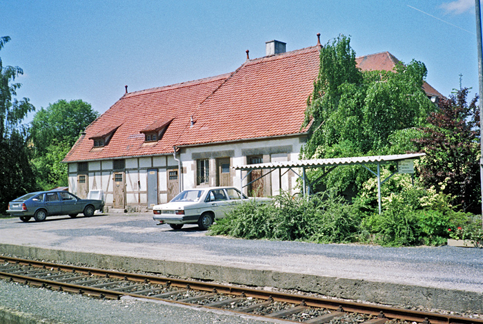 Bhf Rothenburg 1985 Nebengebude mit WC