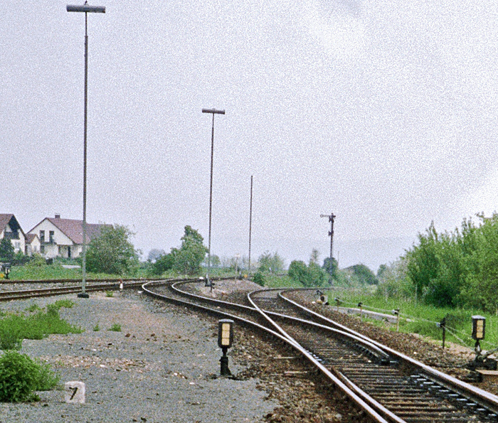 Rothenburg 1985 nordöstliche Gleisanlagen