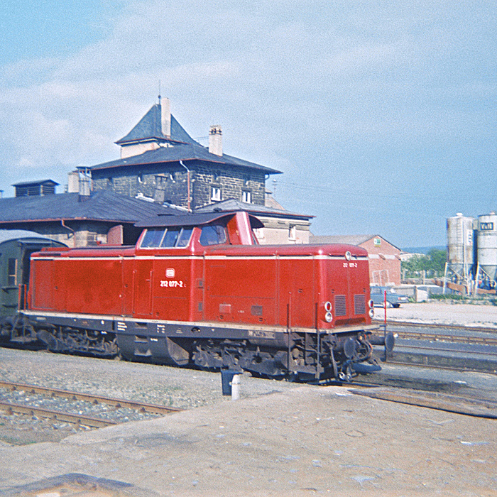 212 077-2 in Rothenburg 1968