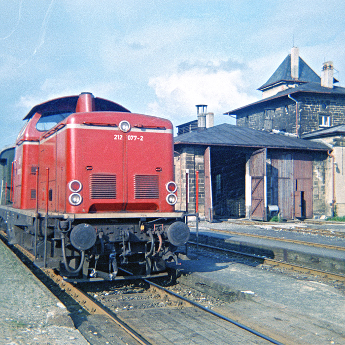 212 077-2 in Rothenburg 1968