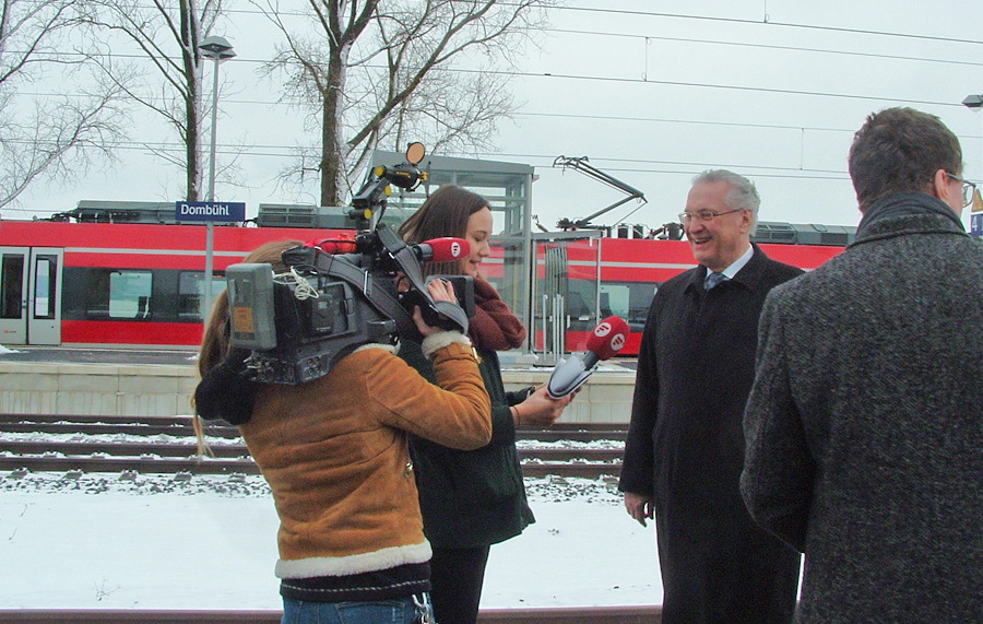 Innenminister Herrmann anlsslich S-Bahn-Einweihung