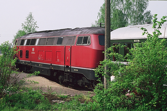 Sonderzug am 14. Mai 1985 Abschiedsfahrt Halt Schopfloch
