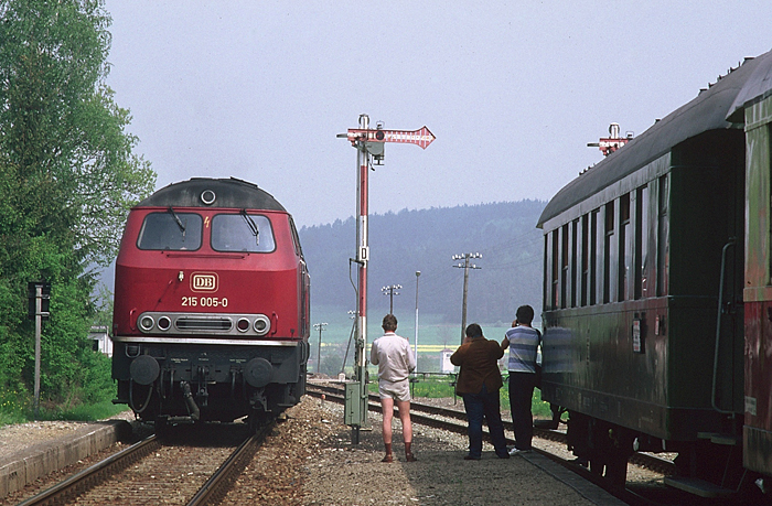 Sonderzug am 14. Mai 1985 Abschiedsfahrt Wilburgstetten