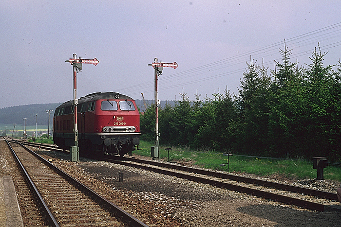 Sonderzug am 14. Mai 1985 Abschiedsfahrt Wilburgstetten