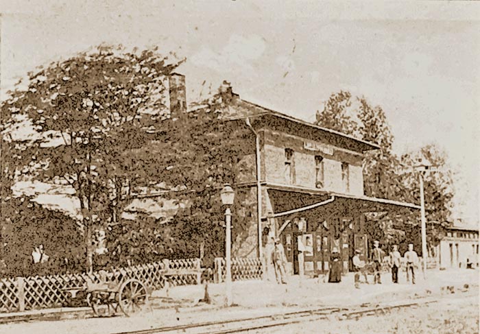 Bahnhof Wilburgstetten vor 1900
