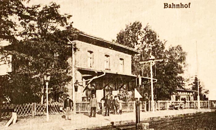 Bahnhof Wilburgstetten vor 1900