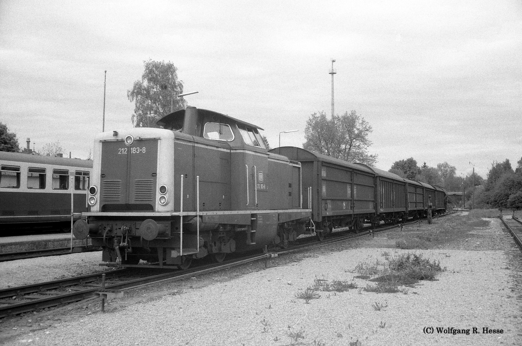 bergabe-Gterzug Dinkelsbhl 13.5.1983