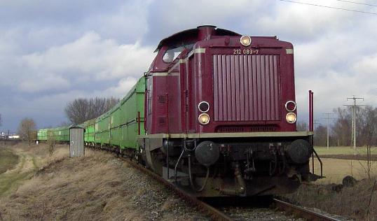 ALSTOM 212 089-7 am 19.1.05 Einfahrt Nrdlingen