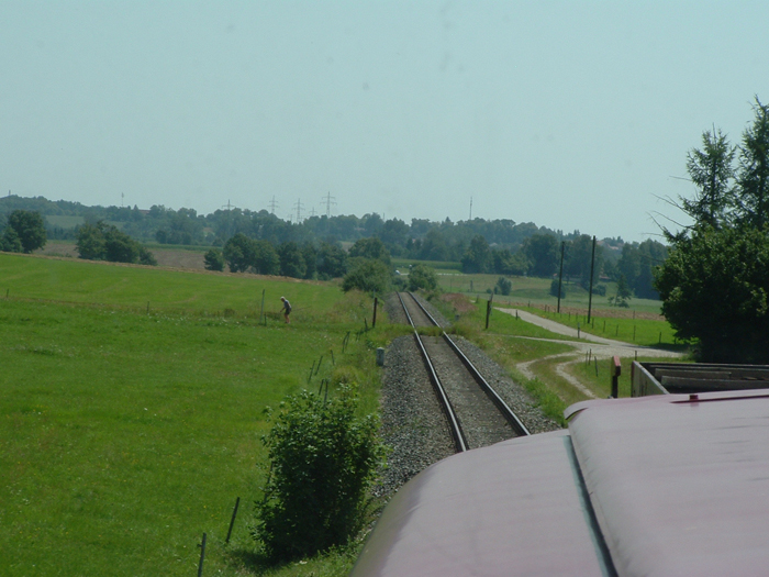 Blick aus der V100 1365 km33,6 am 24.7.12 auf der Rckfahrt