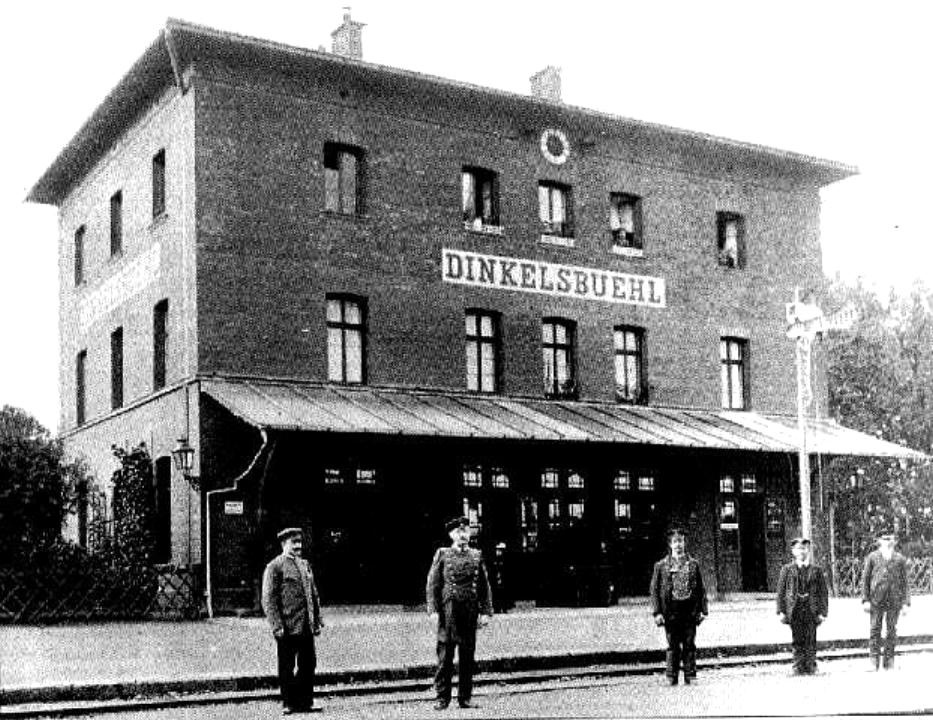 Bahnhof Dinkelsbhl um 1900