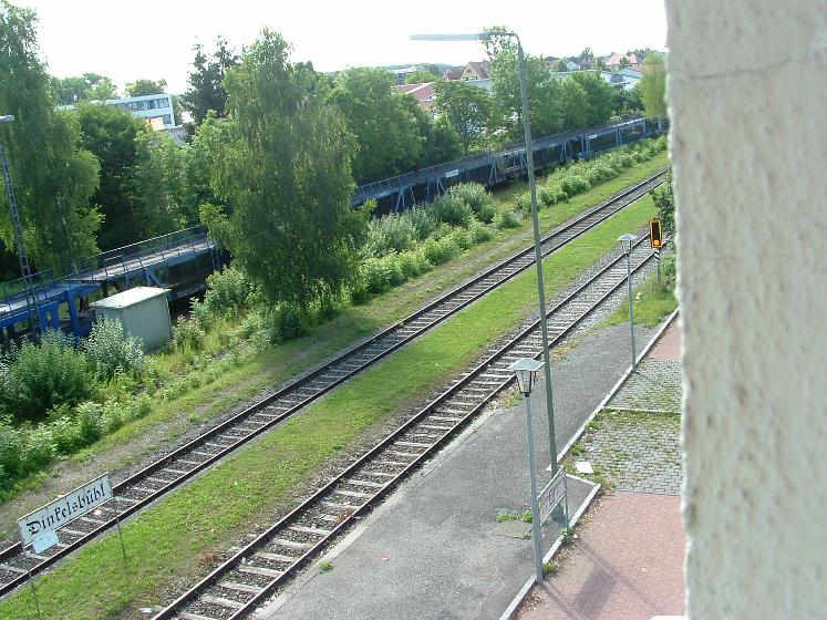 Blick auf die Gleisanlagen Juli 2012