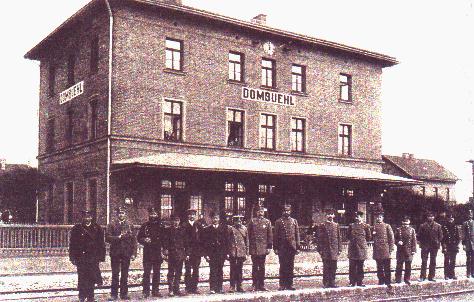 Bahnhof Dombhl um 1900