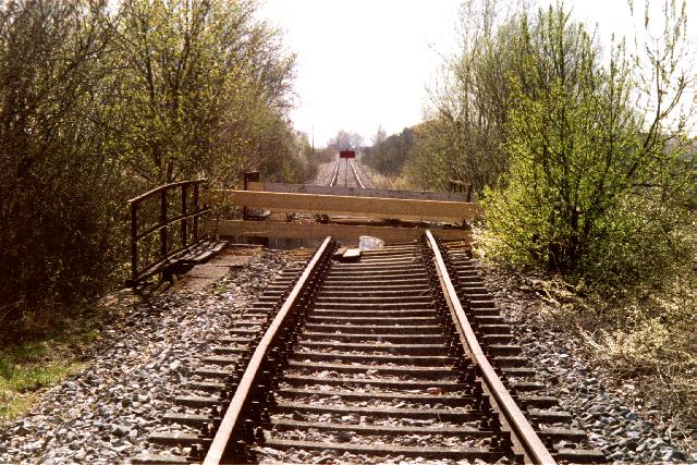 Beschdigte Brcke 2003 bei Brikhausen