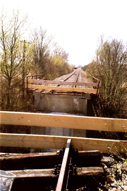 Beschdigte Brcke 2003 bei Birkhausen