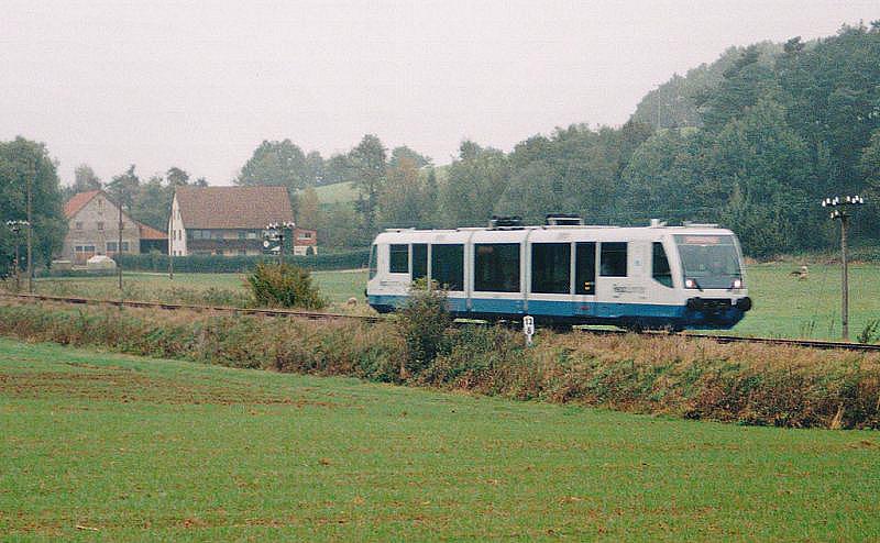 Regiosprinter bei Bhlingen 13.10.1995