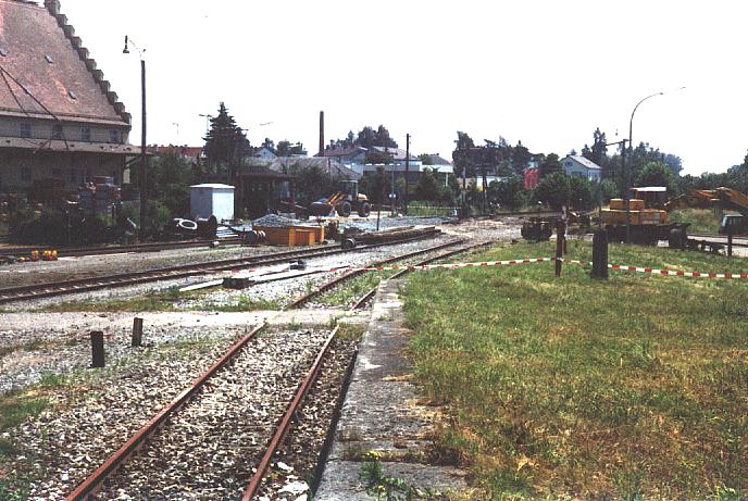 Verladerampe an der Bundesstrae 25 in Dinkelsbhl 1994