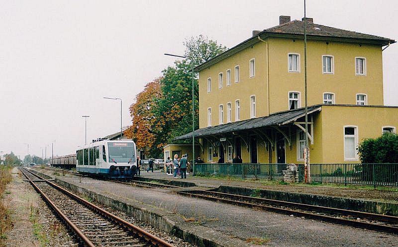 Regiosprinter am 13.10.1995 in Dinkelsbühl