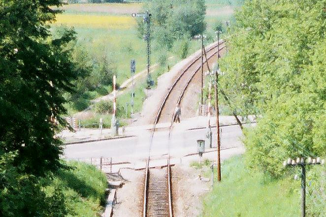 Einfahrt Dinkelsbhl Nord B Bundesstrae 25 Sommer 1985