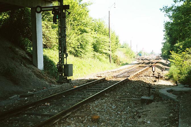 Unter der Stauferwallbrcke - Weiche 17