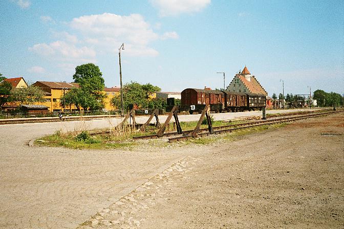 Freiladegleise in Dinkelsbhl 1985