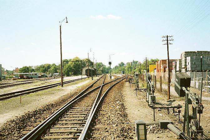 Seilspannwerke beim Weichenwrterstellwerk Sommer 1985