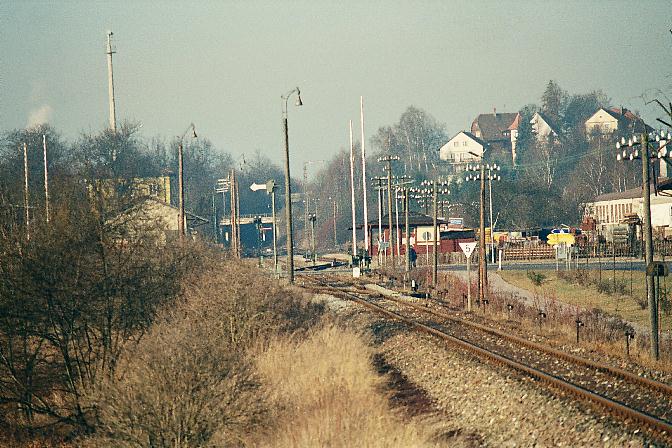 Sdliche Einfahrt in Dinkelsbhl 2.1.1990