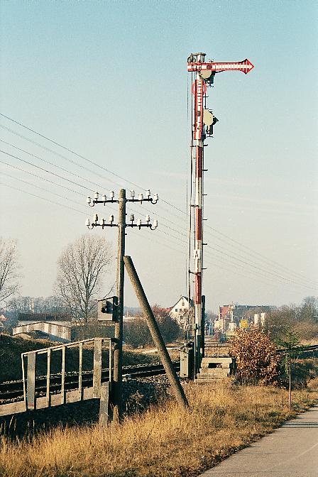 Einfahrhauptsignal Dinkelsbhl Sd 2.1.1990