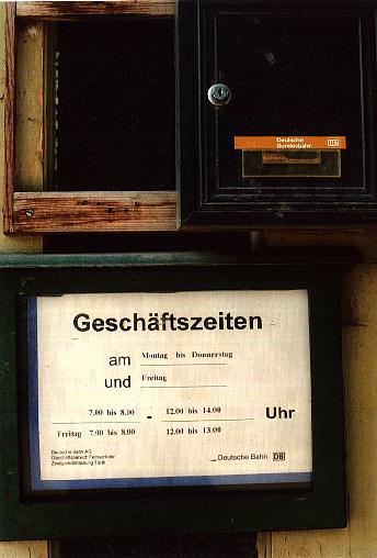 Geschftszeiten Feuchtwangen 4.10.1995