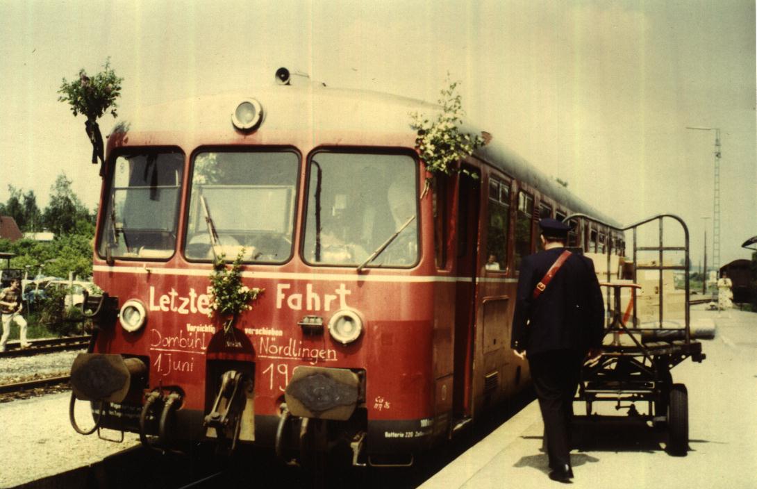 Letzter Halt in Feuchtwangen 1. Juni 1985