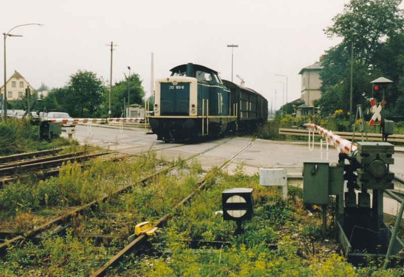 212er mit G Ausfahrt Feuchtwangen 1987