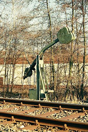 Spannwerk beim Einfahrhauptsignal Feuchtwangen Sd 2.1.1990