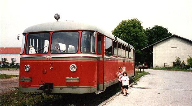 Schienenbus frher Graz-Kflacher-Eisenbahn, heute im Besitz von Z. u. J. Herberg - Bhf-Fest 1993 Dinkelsbhl