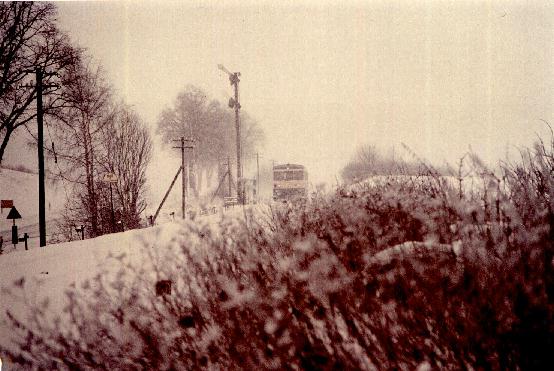 Einfahrt in Dinkelsbhl im Winter