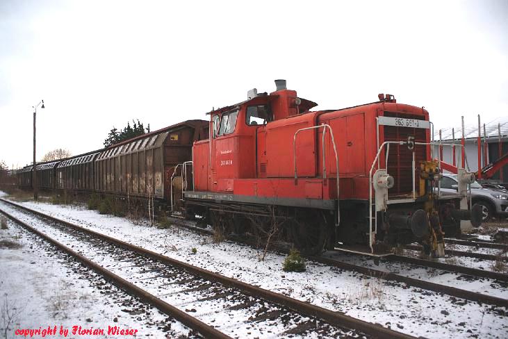 Kurzer Gterzug in Wilburgstetten am 7.12.2013