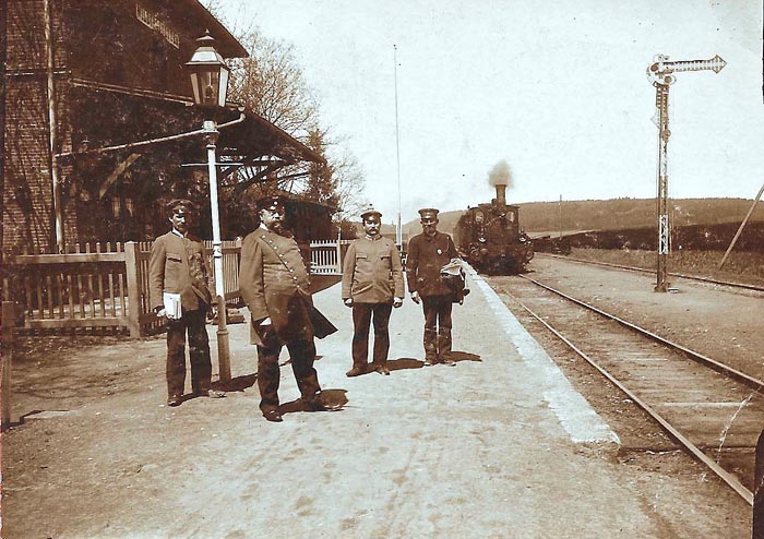 Bahnhof Wilburgstetten um 1900
