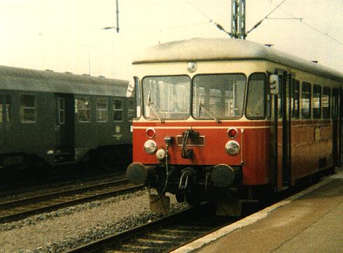 WEG-Triebwagen 1988 in Jagstfeld