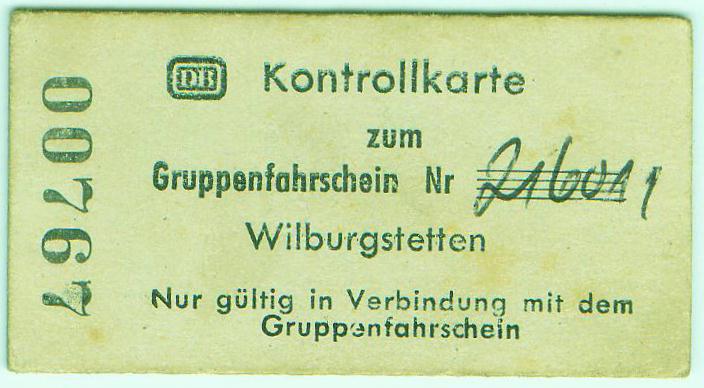 Gruppenfahrkarte