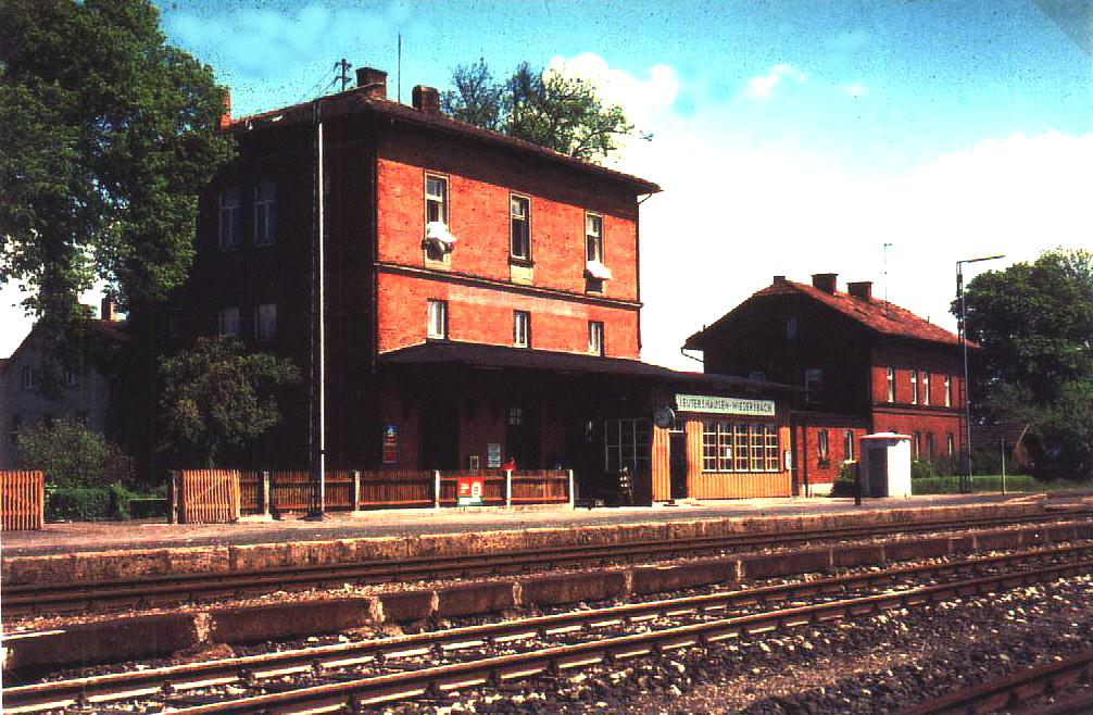 Bhf. Leutershausen-Wiedersbach um 1980