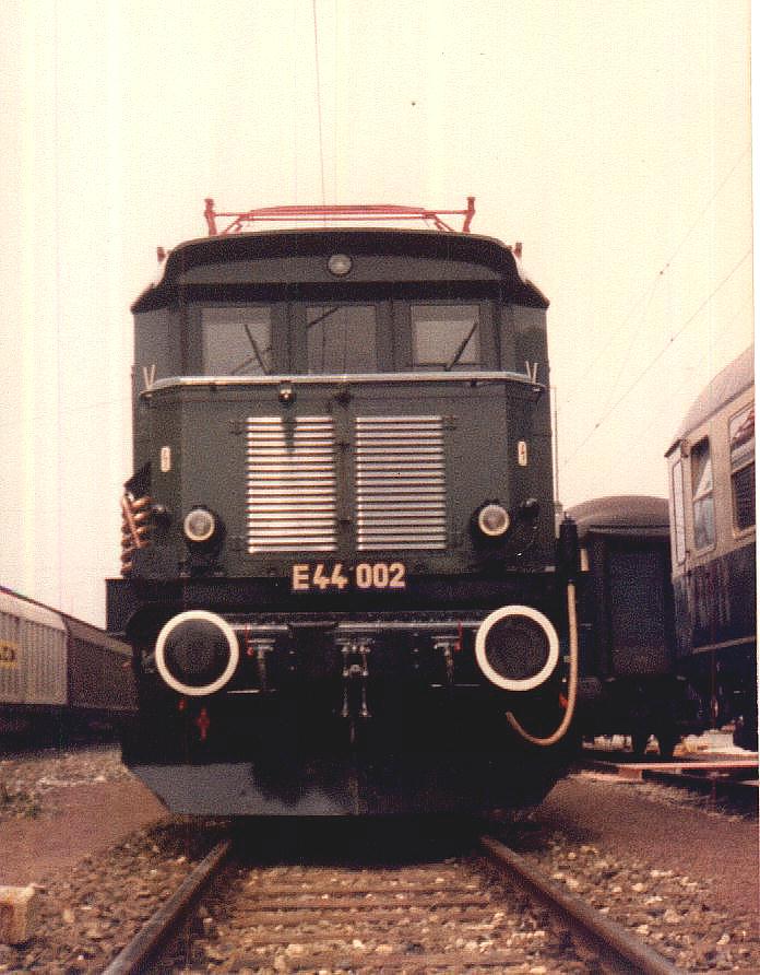 E 44 002 Crailsheim Mai 1985