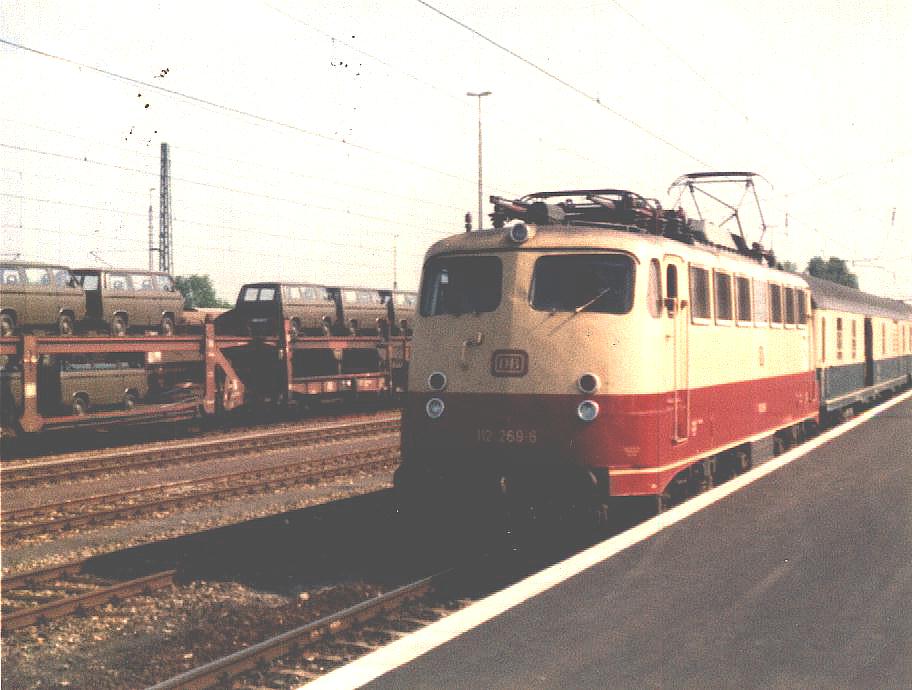 112 269-5 in Crailsheim 3. Juni 1985