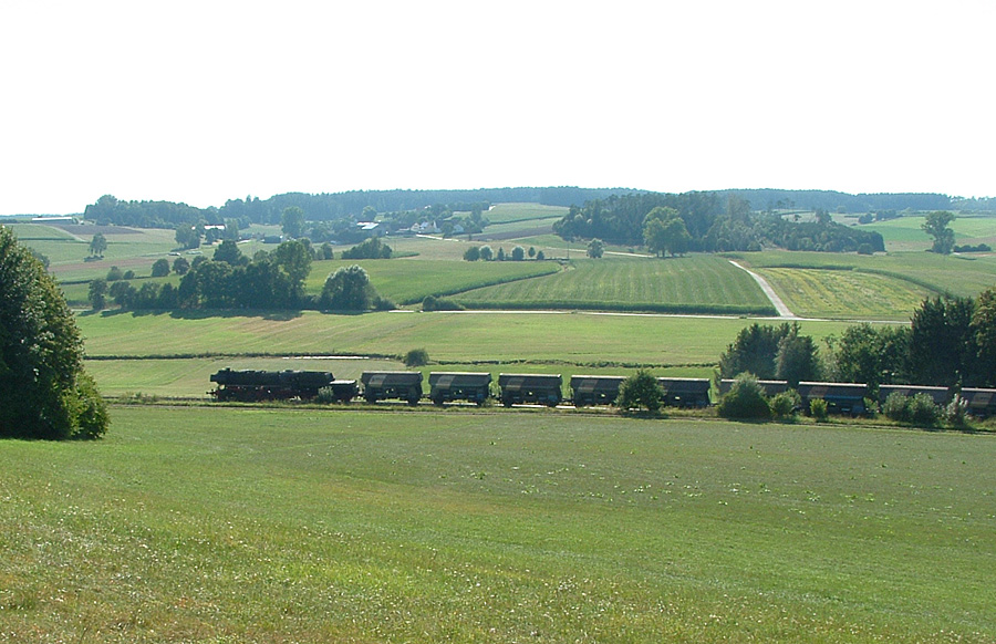 Plandampf-Güterzug Lehengütingen August 2016