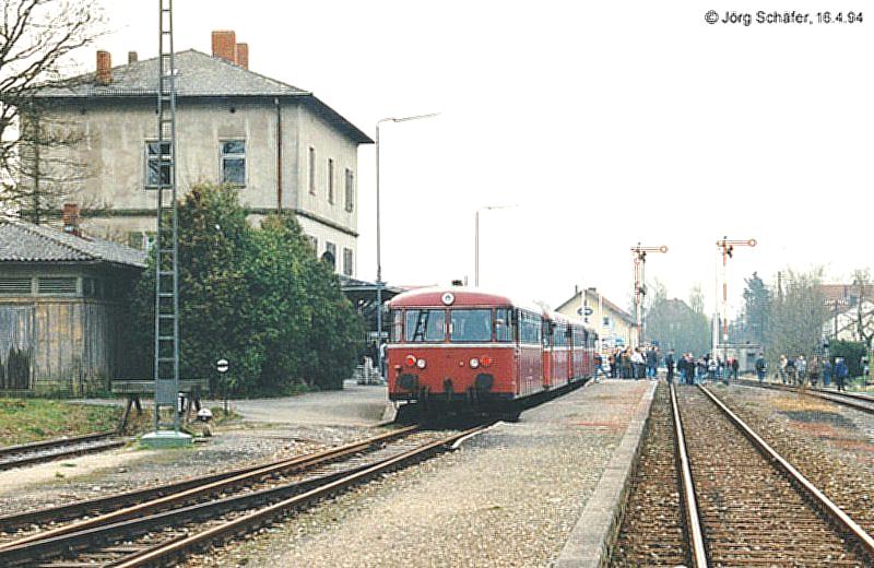 Sonderzug aus Nrnberg in Feuchtwangen 16.4.94