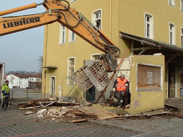 Hersausheben der Stellwerksbank