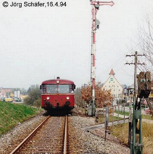 Ausfahrt aus Dinkelsbhl Sonderzug Eisenbahnfreunde Nrnberg