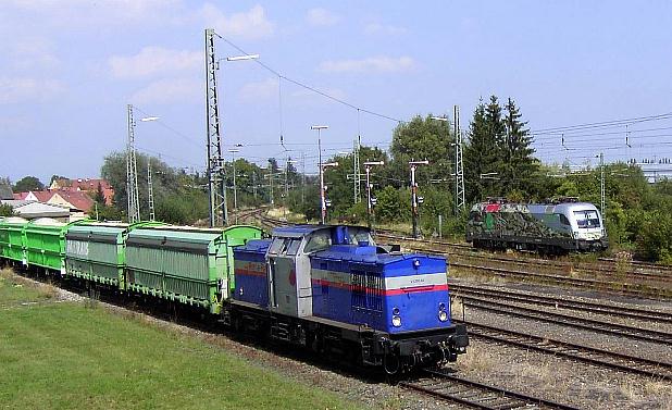 RAR V 1200.02 und MWB 1116 912 am 4.9.04 in Nrdlingen - Foto: Florian Wieser