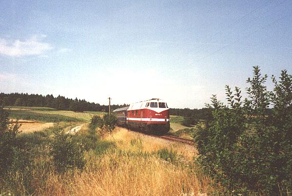 V 228 BEM mit Sonderzug aus Feuchtwangen