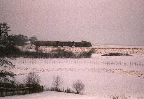 290er am Bahnbergang bei Deuenbach 1996/97 